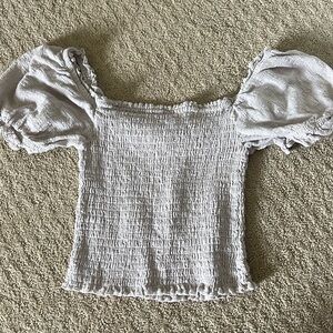 Cropped ruffle top